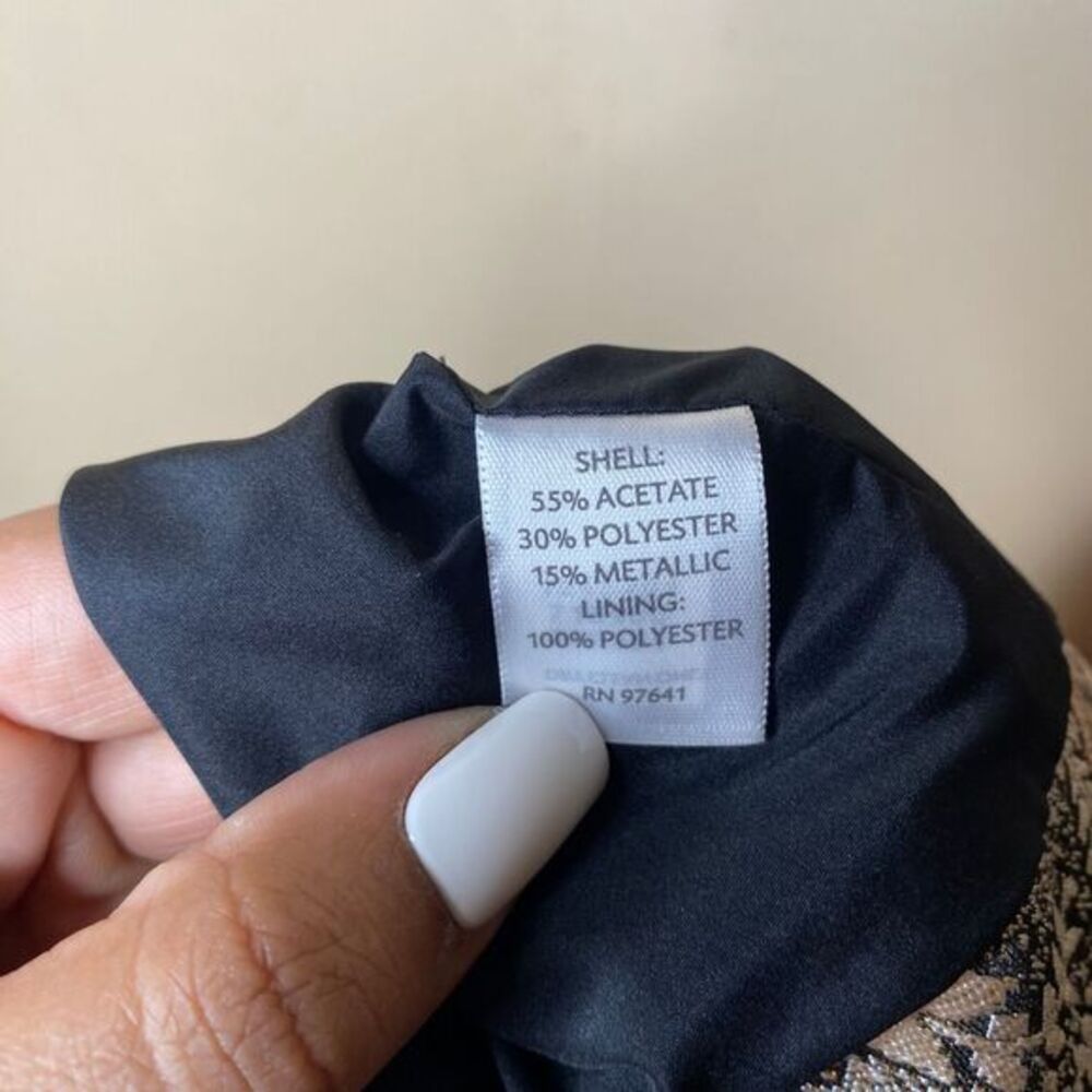 NEW J. Jill Women's Ivory Black Pencil Skirt Size 16 - Picture 5 of 8